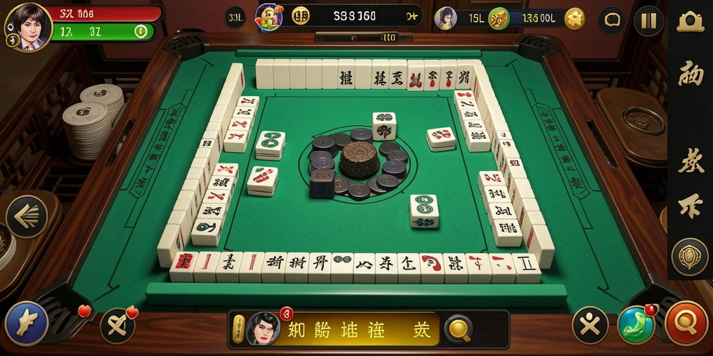 Tangkapan layar permainan <strong>33L</strong> menampilkan aksi seru Mahjong.