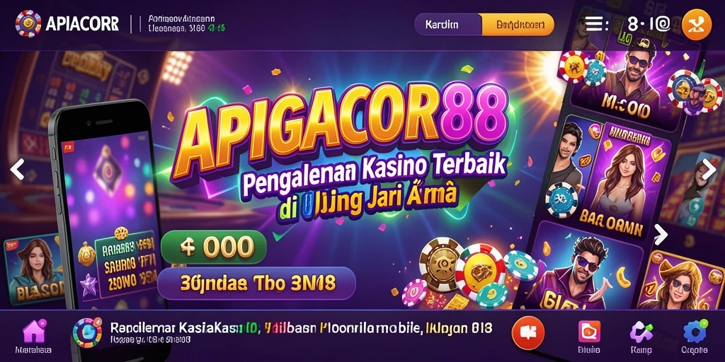 Tampilan gameplay menarik di APIGACOR88 dengan beragam pilihan permainan kasino.