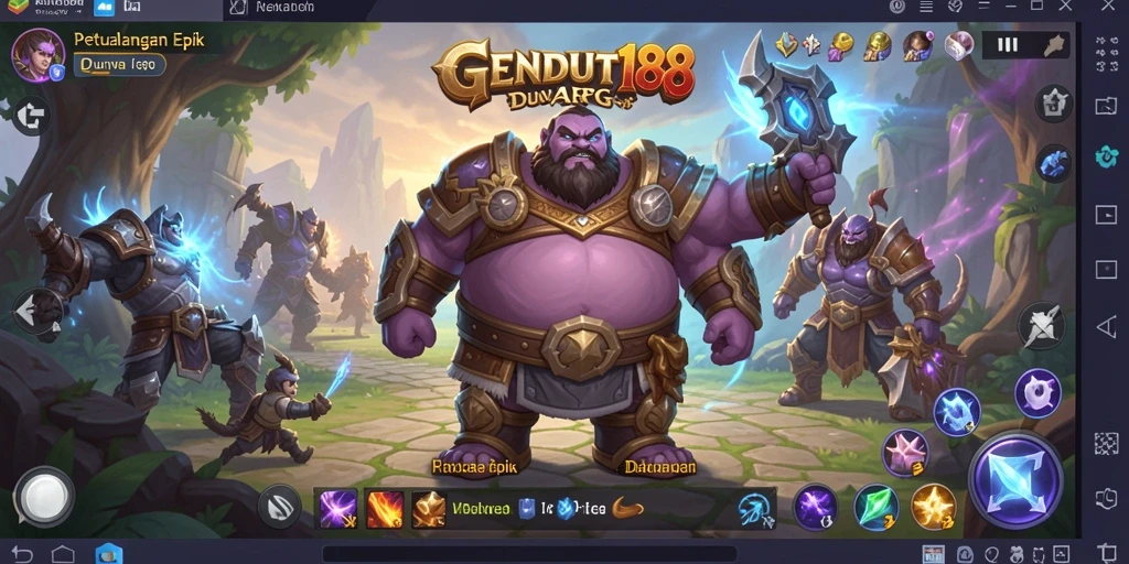 Tampilan gameplay seru dan mendebarkan dalam GENDUT188.