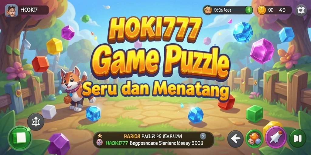 Tampilan gameplay menantang dan penuh warna dari HOKI777.