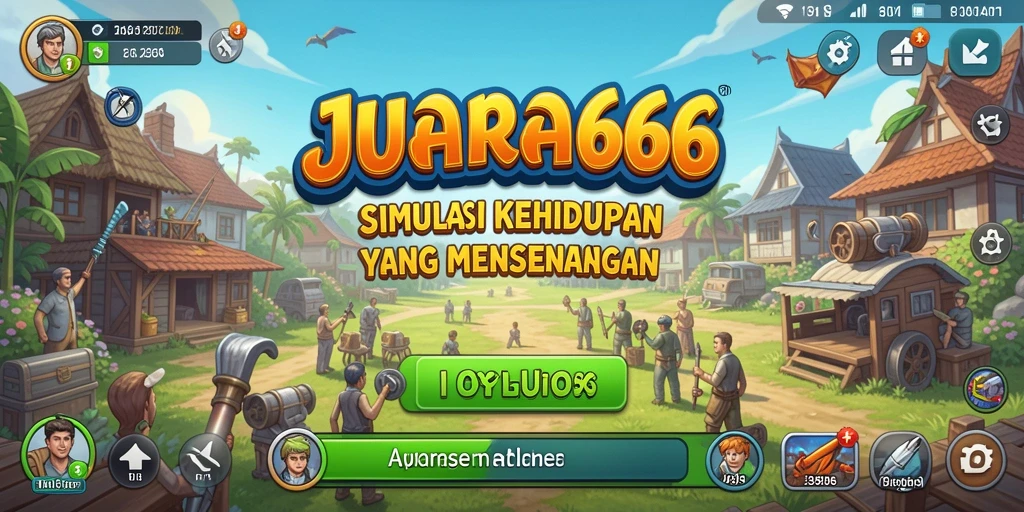 Tampilan dinamis dan interaktif dari gameplay JUARA666.