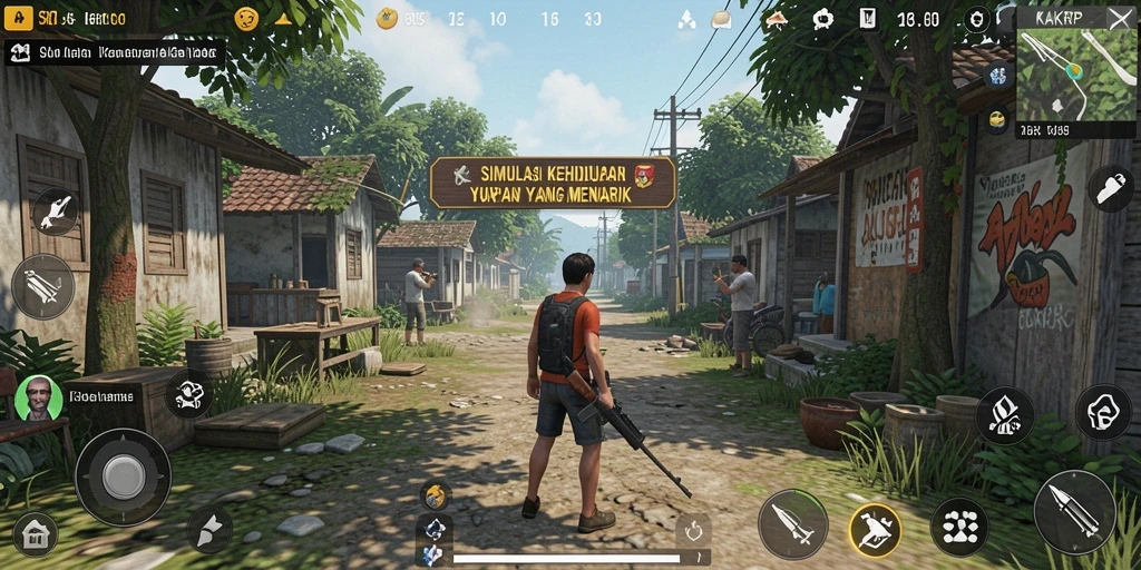 Gameplay KAKRP menunjukkan pengalaman simulasi kehidupan yang seru.