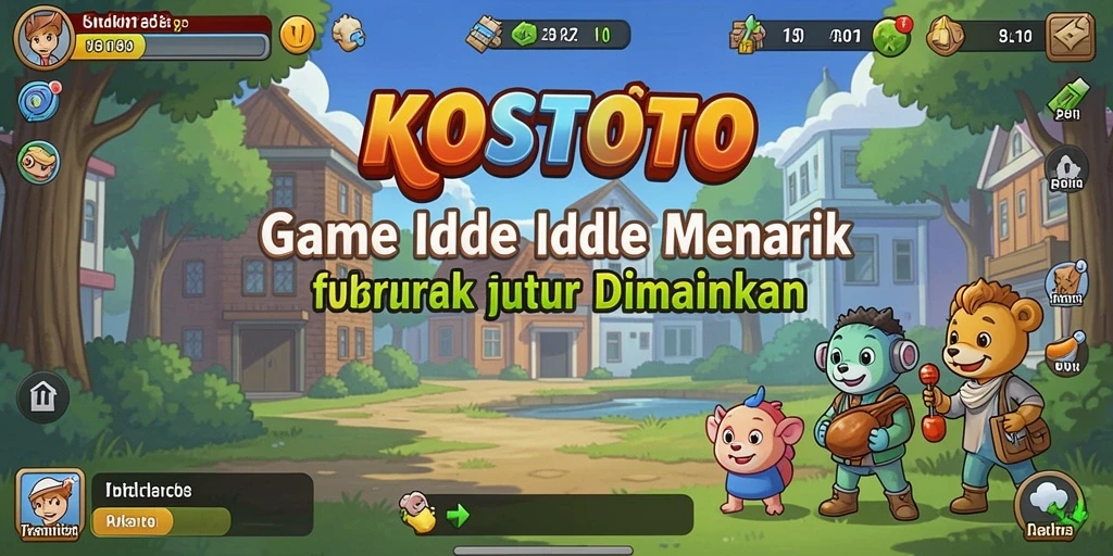 Tampilan gameplay KOSTOTO yang menarik dan menyenangkan.