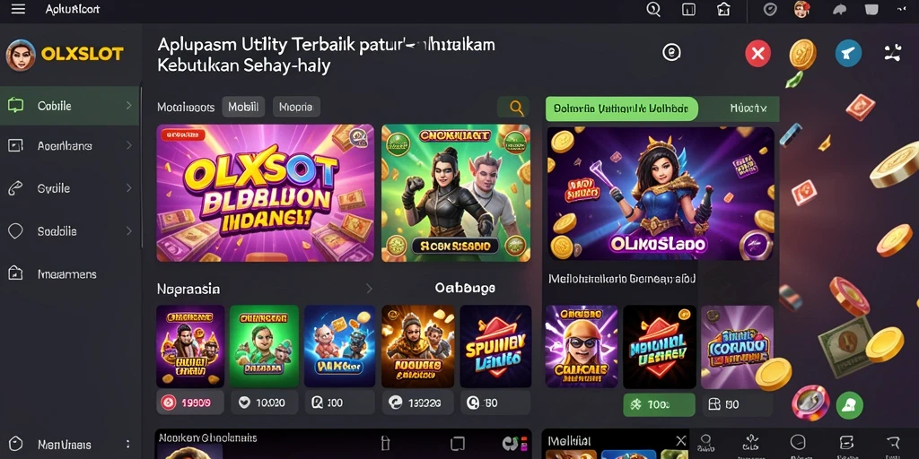 Tampilan utama OLXSLOT yang menonjolkan fitur manajemen tugas.