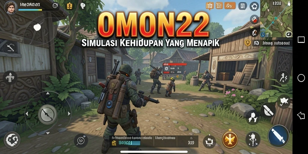 Screenshot gameplay OMON22 menampilkan pengalaman simulasi kehidupan yang mendalam.