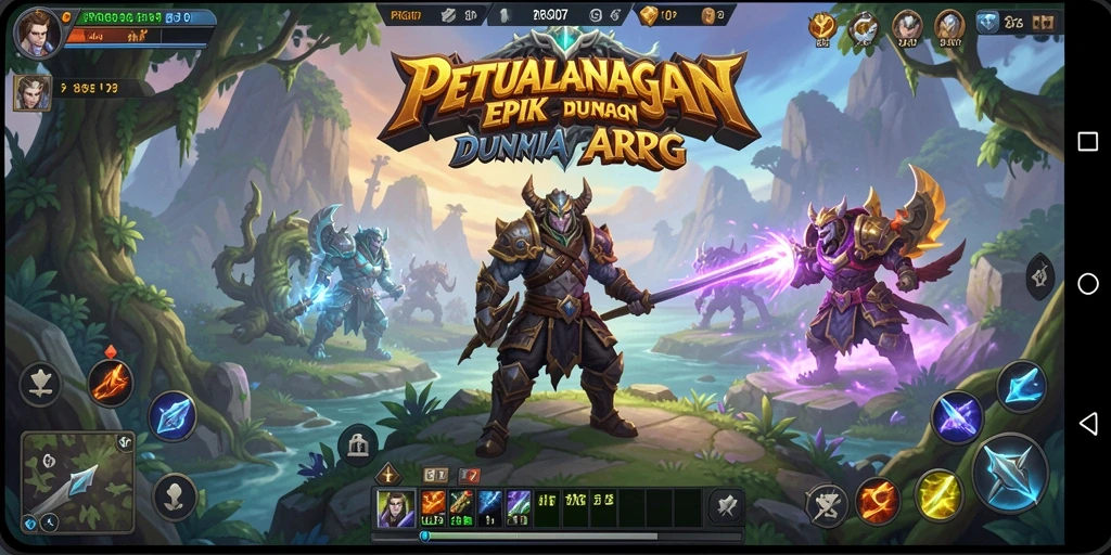 Screenshot gameplay PRG007 menampilkan aksi seru dalam pertarungan ARPG.