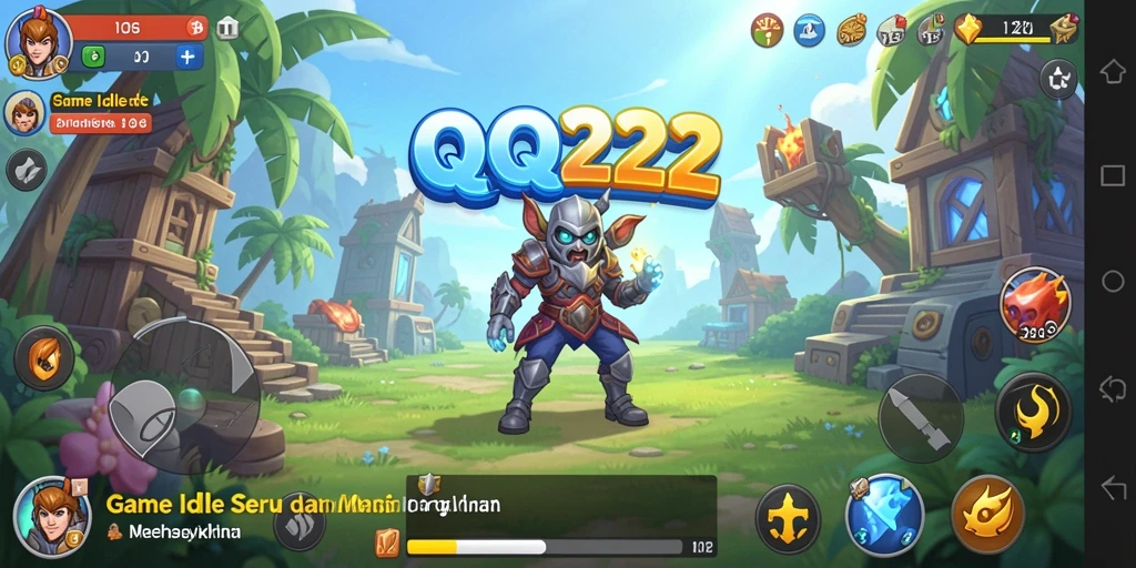 Tampilan menarik dari gameplay QQ222 yang penuh aksi Idle.