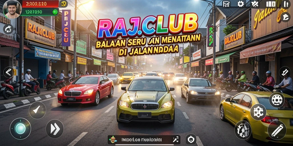 Screenshot utama dari gameplay RAJACLUB yang mendebarkan.