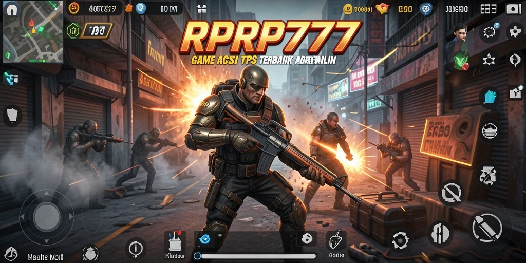 Gameplay RPRP777 yang memukau dalam aksi tembak-menembak.