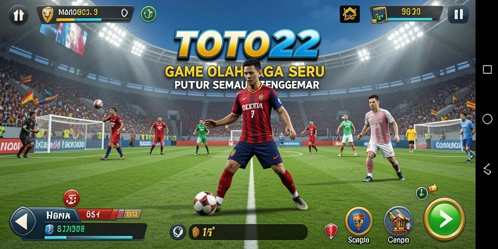 Tampilan gameplay seru dari TOTO22 yang menampilkan aksi olahraga.