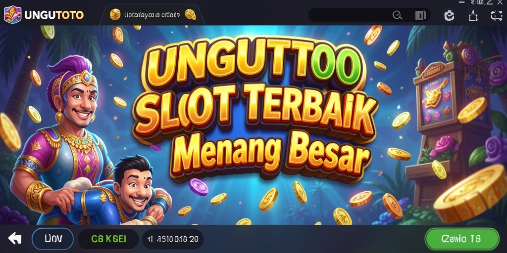 Screenshot gameplay UNGUTOTO yang menampilkan putaran slot menegangkan.
