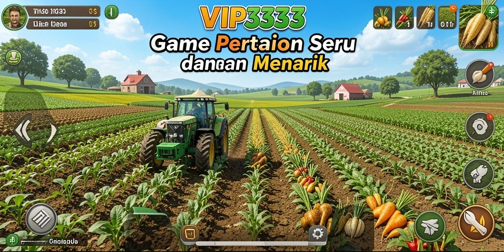Tampilan gameplay <strong>VIP333</strong> yang menarik dengan kebun yang rimbun.